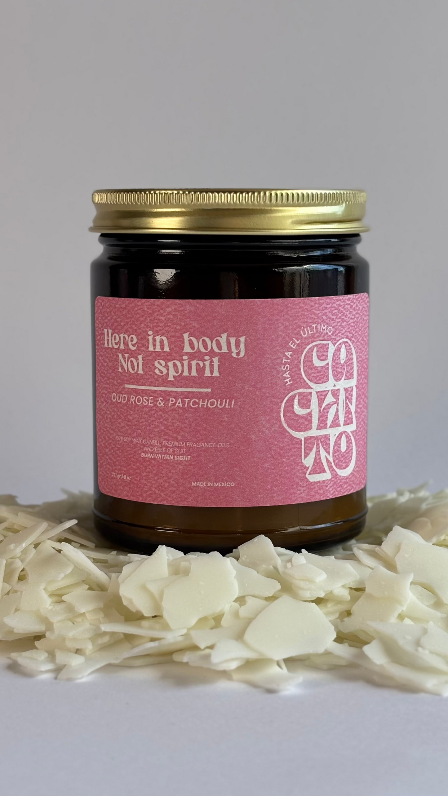 Here in body, not spirit.