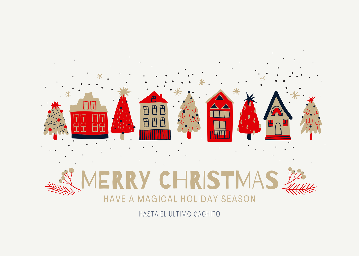 Tarjeta de regalo: FELIZ NAVIDAD